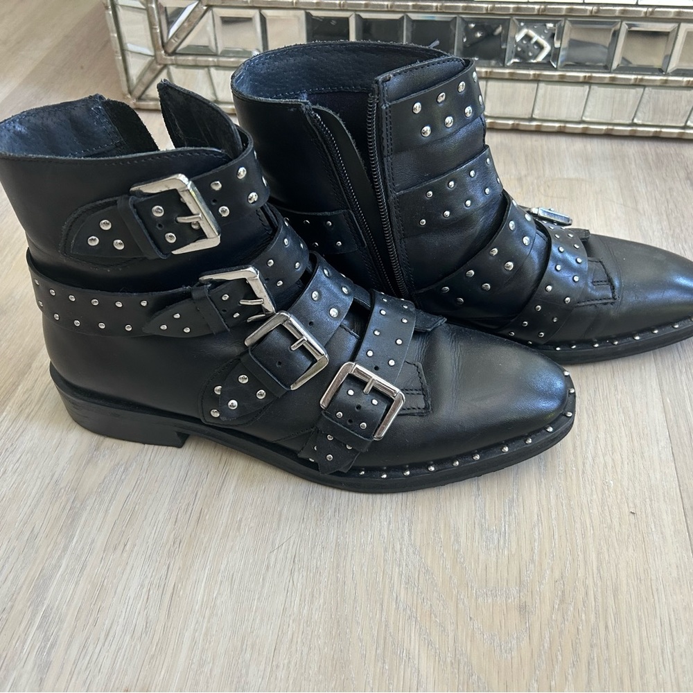 Top Shop Amelia Black Studded boots